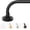 Black, variant on Curtain Rods for Windows 28 to 48 inch, 5/8 Inch Gold Curtain Rod, Adjustable Wrap Around Curtains Rod, Blackout Curtains Rods, Metal Room Darkening Curved Cafe Small Drapery Pole, Gold