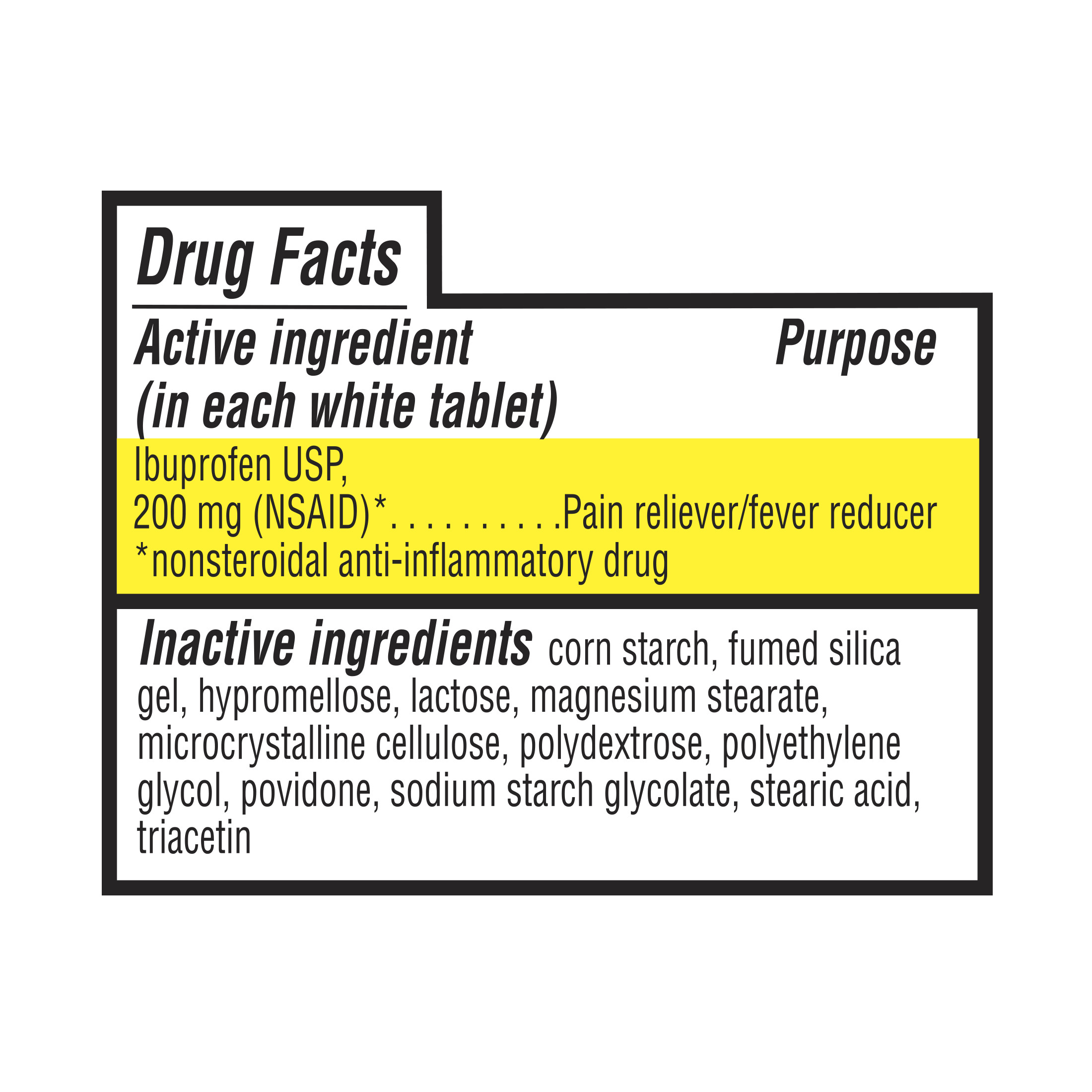 Equate Dye Free Pain Reliever Fever Reducer Ibuprofen Tablets 200 Mg 100 Ct Walmart Com Walmart Com