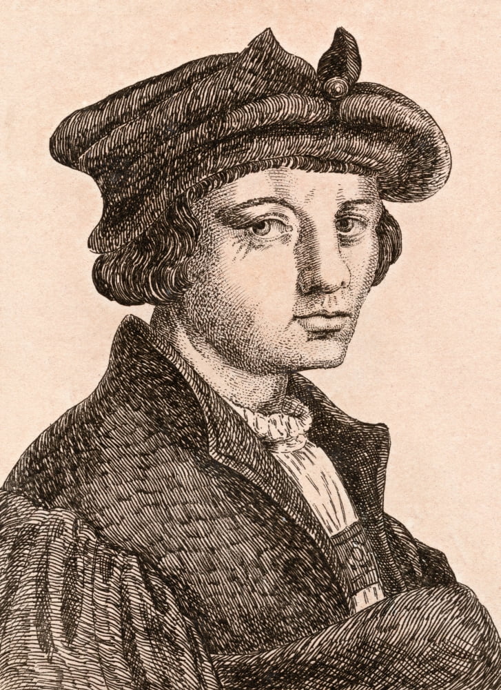 Lucas Van Leyden 1489-1533 Aka Lucas Hugensz Or Lucas Jacobsz Dutch Artist From 75 Portraits Of Celebrated Painters From Authentic Originals Etched By James Girtin Published London 1817 Canvas Art - K