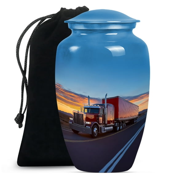 Truck Urns for Human Ashes Adult Man, Large Urn for Ashes Adult Male, Urn for Women Ashes, Large Urns for Human Ashes Female (Size - 10inch)