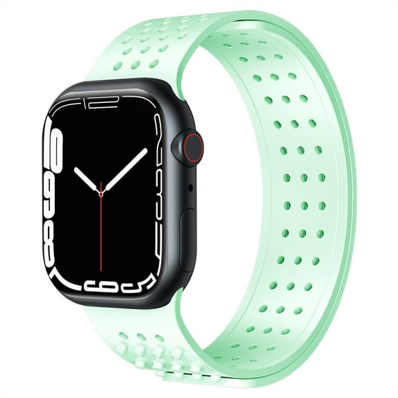 Sport Silicone Strap for Apple Watch Band 44mm 40mm 41mm 45mm42mm 38mm , Adjustable Breathable Sport Wristbands Bracelet iWatch Series 7 6 5 4 3 2 1 SE