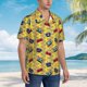 thumbnail image 3 of Fotbe 90s Audio Tape Camisa Hawaiana para Hombre Unisex – Camisa Casual de Verano con Botones de Manga Corta de Algodón y Lino,Medium, 3 of 7