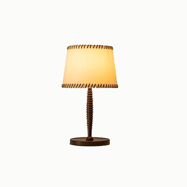Lámpara de escritorio for dormitorio, luz de tejido de anillo anual, lámpara de noche con sensación atmosférica.