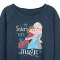 thumbnail image 3 of Frozen - Winter - Sisters Are Magic - Women's Lightweight French Terry Long Sleeve Shirt, 3 of 5