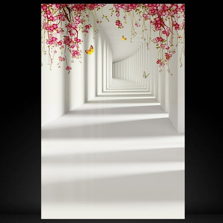 WHAMVOX Photo Wall Background Cloth for Photograph 3D Flower Design Lightweight 100 x 150cm