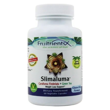 FruitrientsX - Slimaluma Caralluma Fimbriata plus Green Tea - 60 Vegetarian