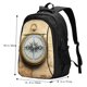 thumbnail image 5 of Easygdp Magnetic Old Compass On World Map Mochila para Laptop de Viaje con Puerto USB, Mochila para Laptop con Puerto de Carga USB para Mujeres y Hombres, 5 of 7