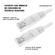 thumbnail image 3 of Cable Ethernet Red Lan 20m Reforzado Cat6 Internet Consola Blanco, 3 of 5