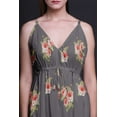 thumbnail image 4 of Bimba Floral Dames Longue Robe à Imprimé Floral Spaghetti Sangle V Cou Maxi Plage Wear-XX-Large, 4 of 5