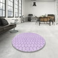 thumbnail image 4 of Ahgly Company Machine Washable Indoor Rectangle Transitional Orchid Purple Area Rugs, 5' x 7', 4 of 7