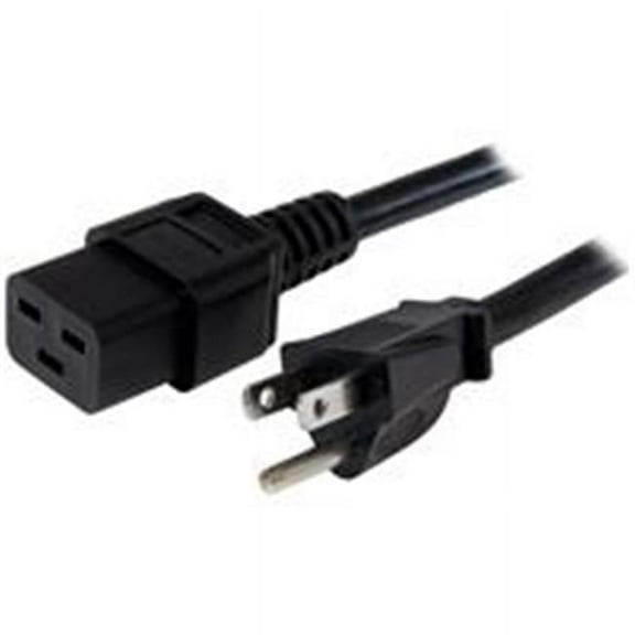 StarTech.com 10 ft. 14 AWG Computer Power Cord NEMA 5-15P to C19 - Black - 10 ft.