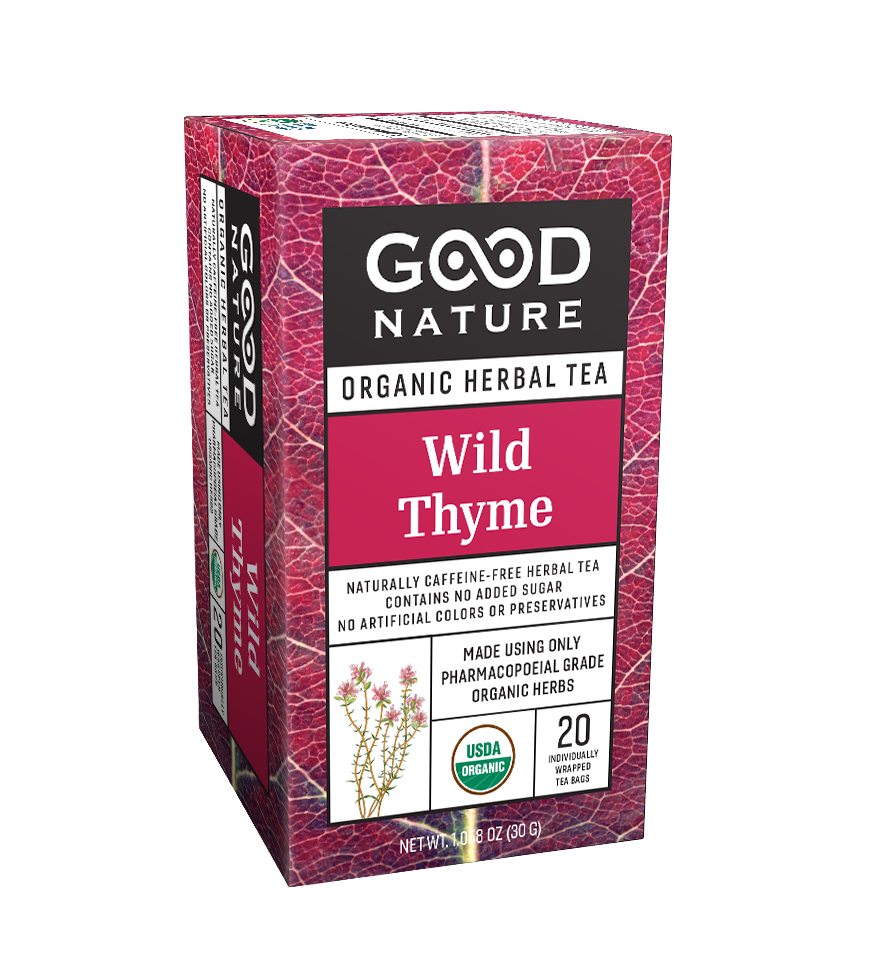 Good Nature Organic Healthy Wild Thyme Tea 20 Individually Wrapped Bags Pack Of 6