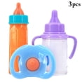 thumbnail image 2 of Baby Doll Bottle Plastic 2PCS Magic Bottle Toy Doll Feeding Bottle with Pacifier, 2 of 10