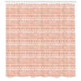 thumbnail image 3 of Ambesonne Orange and White Shower Curtain, Geometric Shapes, 69"Wx84"L, Orange White, 3 of 3