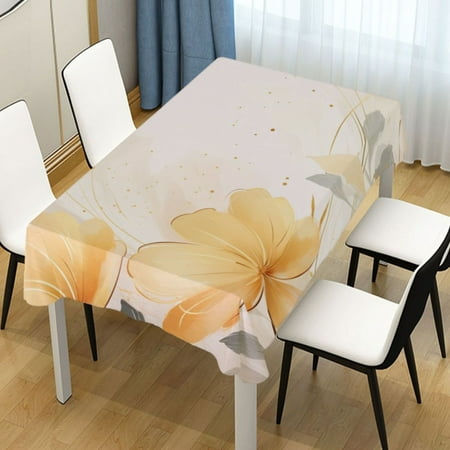 

Ryvnso Flower Rectangle Table Cloth Tablecover Dinning Tablecloth 60 x108