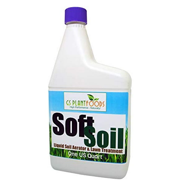 SOFTSOIL Liquid Soil Aerator & Lawn Treatment to fix compacted soils, Improve Drainage and Root