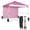 Pink, variant on Spaco 10 x 10 Feet Foldable Commercial Pop-up Canopy with Roller Bag and Banner Strip-Pink, Party Tent for Outside Party Waterproof Tent BBQ Shelter