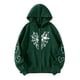 thumbnail image 1 of Sudaderas con capucha de manga larga de estilo gótico con estampado de corazón para mujer Sudadera con capucha térmica con cremallera con abrigo de mujer recortado con cremallera Pompotops  qwe15913, 1 of 6