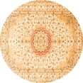 thumbnail image 1 of Ahgly Company Indoor Round Medallion Orange Traditional Area Rugs, 8' Round, 1 of 1