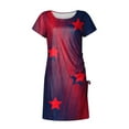 thumbnail image 4 of JINMGG 2026 Summer Womens Plus Size Dresses Women Summer Independence Day Dresses Cropped Ball Gown Short Sleeve Crewneck Dress, 4 of 5