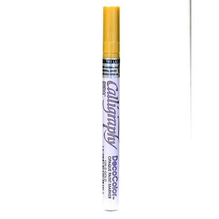 UPC: 0804551936005 | DecoColor Calligraphy Paint Markers metallic gold (pack of 6)