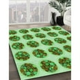 thumbnail image 2 of Ahgly Company Indoor Square Patterned Seaweed Green Area Rugs, 3' Square, 2 of 6