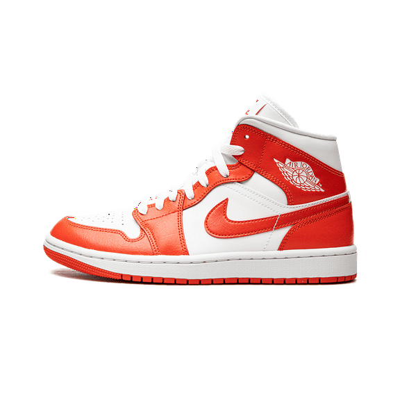 Jordan WOMENS AIR JORDAN 1 MID Womens "Habanero Red" BQ6472 116 BQ6472 116 from Stadium Goods