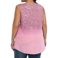 thumbnail image 6 of Sleveless Workout Shirts for Women Loose Fit,Plus Size Tank Tops Loose Fit,Cute Slim Fit Elbow Blouses,New Arrivals Clothing Pullover,Blusas Elegantes Para Mujer,Discontinued Sale Items,Pink 3X, 6 of 6