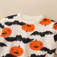 thumbnail image 4 of Sudadera de manga larga con capucha para niños, ropa de Halloween para bebés, murciélagos de calabaza, traje de vacaciones, 2-7T, 4 of 4