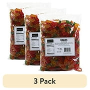 (3 pack) Kervan Gummy Candy, Bears, Bulk 5 Pound Bag