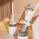 thumbnail image 2 of Toilet Brush With Bristles Bathroom Cleaning Bowl Brush Kit Modern And Compact Toilet Cleaner Brush Long Handle Bristles For Bathroom, 2 of 8