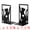 Black, variant on Unique Bargains 2Pcs Decorative Cartoon Metal Bookends Black 4.2*3.5*7.1inch