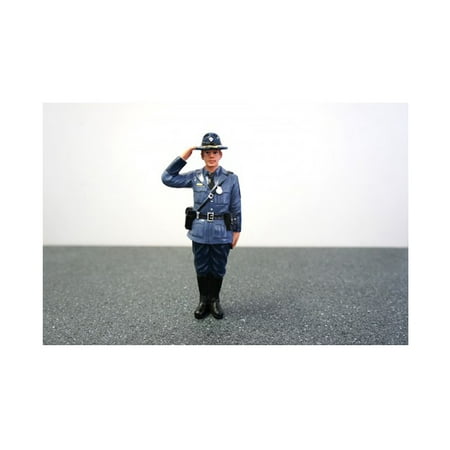State Trooper Brian Figure For 1:18 Diecast Model Cars by American (Best State To Be A State Trooper)