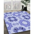thumbnail image 2 of Ahgly Company Indoor Round Patterned Periwinkle Purple Area Rugs, 5' Round, 2 of 6