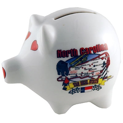 Ddi North Carolina Piggy Bank 3" H X 4" W State Map (pack Of 60)