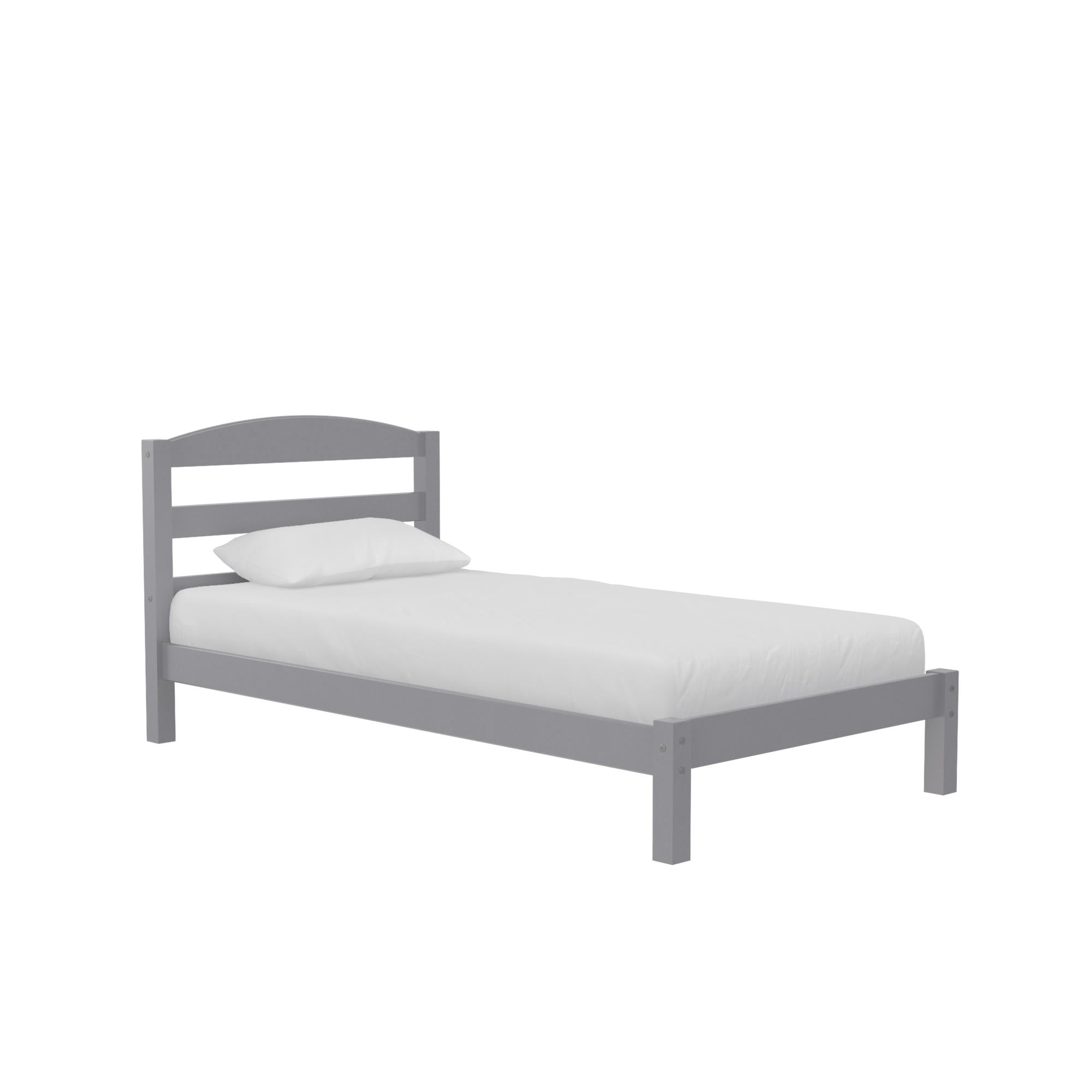 Better Homes & Gardens Leighton Kids Twin Size Bed, Wood Platform Bed Frame, Gray