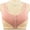 Hot Pink, variant on Women's Nylon,Spandex Beige nylon underwear Women's Front Side Buckle Lace Edge Without Steel Ring Movement Seamless Gathering Adjustment Yoga Sleep Large Bra Womens Bras