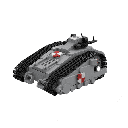 Armored Combat Vehicle Building Blocks Set DIY Assembly Military Tracked Vehicle Brick Model Creative Desktop Collectible Building Toy