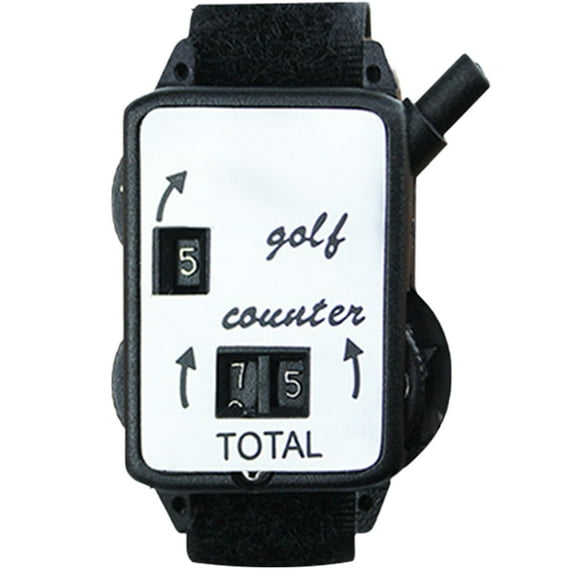 Manual Score Counter Golfs Count Scorer Scoring Counter Golfs Strokes Counter Watch with Reset Wristband Golfs Strokes Counter