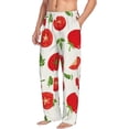 thumbnail image 2 of Daiia Fresh Red Tomato Men's Sleep Pant with Pockets and Drawstring,Pajama Pants-Large, 2 of 9