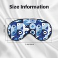thumbnail image 5 of Naloa Evil Eye Print Sleep Mask for Sleeper, Light Blocking Sleeping Eye Mask for Women Men, Eye Shade with Adjustable Strap for Travel, Nap,Meditation, 5 of 7