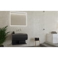 thumbnail image 3 of Soprano 36" Wall Mounted Modern S-Shaped Bathroom Sink in Black, 3 of 7