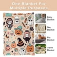 thumbnail image 3 of Halloween Throw Blanket 30" x 40" - Soft Flannel Blanket, Cozy Plush for Couch, Sofa & Bed, Fall Winter Decor, for Kids & Adults, 3 of 8