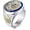 Yellow Blue, variant on Men's Stainless Steel Vintage Freemason Masonic Biker Rings Blue Free and Accepted Masons Ring Band