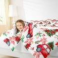 thumbnail image 4 of Castle Fairy Red Truck Boy Girl Bedding Comforter Set 2pcs,Christmas Flower Tree Twin Comforter Sets Microfiber,Xmas Festival Breathable Bedding Set,Luxury Bedroom Decor,Reversible, 4 of 8