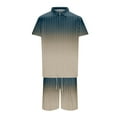 thumbnail image 1 of toraway Costume Homme Coupe Régulière 54 Automne Mode Homme Costume Imprimé Dégradé Rayé L, 1 of 4