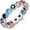 size 6, variant on Chakra Ring 925 Sterling Silver Round 7 Colorful Cubic Zirconia Chakra Rainbow Ring for Women