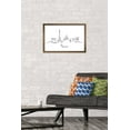 thumbnail image 2 of Line Art Skyline - Paris Wall Poster, 14.725" x 22.375", Framed, 2 of 3