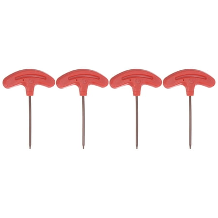 

Torx Screwdriver T7 S2 Steel T Handle Star Key Wrench for CNC Lather Tool Holder 4 Pack