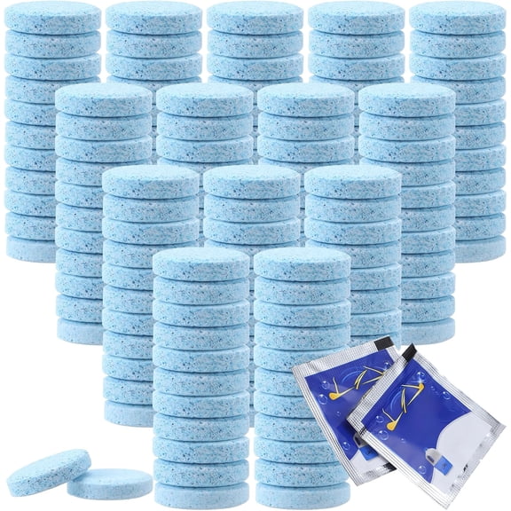 400 Pcs Windshield Washer Fluid Tablets, 1 Makes 1 Gallon Concentrated Cleaner & Lubricant for Car Window Glass, Kitchen, Tiles - Summer Use (Winter: Use with De-Icer)